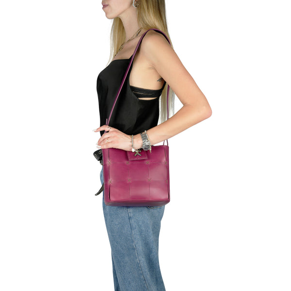 Henry Beguelin Melania Mosaico M Cuoio Invecchiato Pink Wine