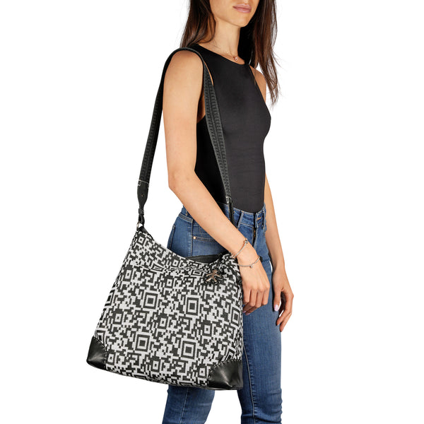 Henry Beguelin Minerva L Fabric Tessuto Geometrico White / Black