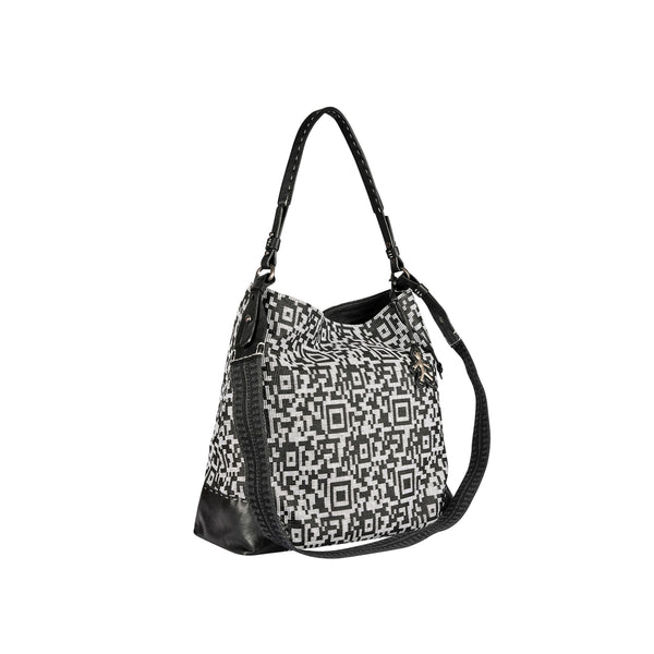 Henry Beguelin Minerva L Fabric Tessuto Geometrico White / Black