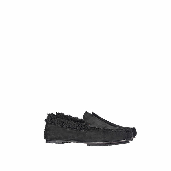 Henry Beguelin Moccasins Shearling Cerato Dark Brown