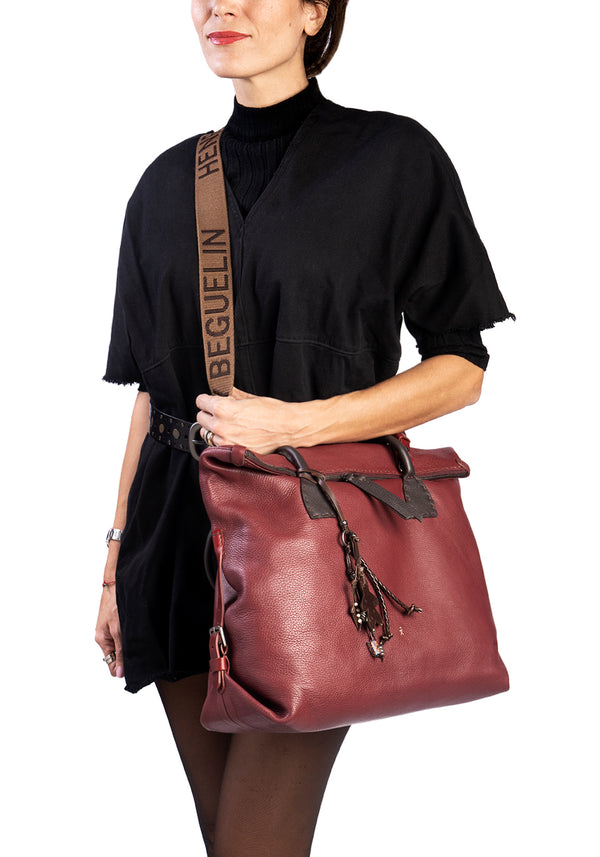 Henry Beguelin New Amazzone Week End M Cervo Burgundy