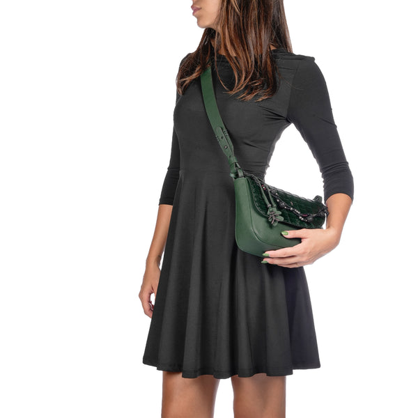 Henry Beguelin New Marinella M Jewel Crocodile Mint Green