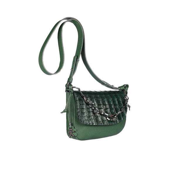 Henry Beguelin New Marinella M Jewel Crocodile Mint Green