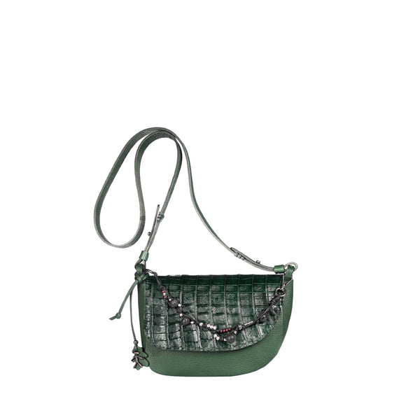 henry beguelin New Marinella M Jewel Crocodile Mint Green