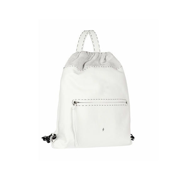 Henry Beguelin New Sacchetto Backpack L Cervo White