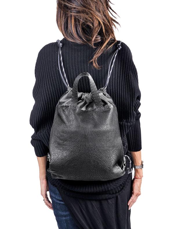 Henry Beguelin New Sacchetto Sport L Muflone Nylon Black