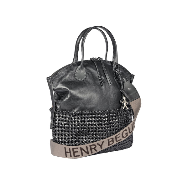 Henry Beguelin New Virginia M HB Intreccio Crochet Chalk White