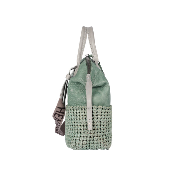 Henry Beguelin New Virginia M Intreccio Crochet Agave Green