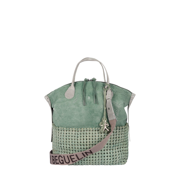 henry beguelin New Virginia M Intreccio Crochet Agave Green