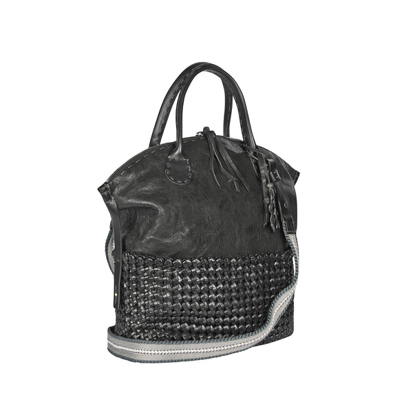 Henry Beguelin New Virginia M Intreccio Crochet Black