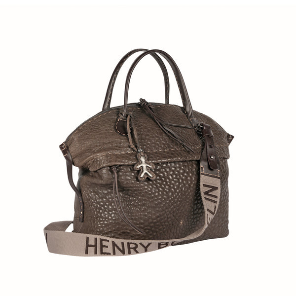 Henry Beguelin New Virginia Shopping L Granellato Dark Brown