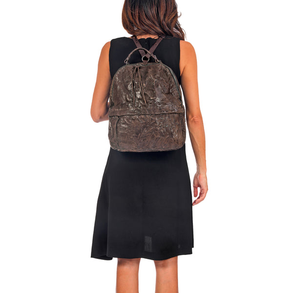 Henry Beguelin Old School L Stropicciato Dark Brown