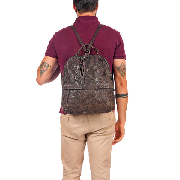 Henry Beguelin Old School L Stropicciato Dark Brown