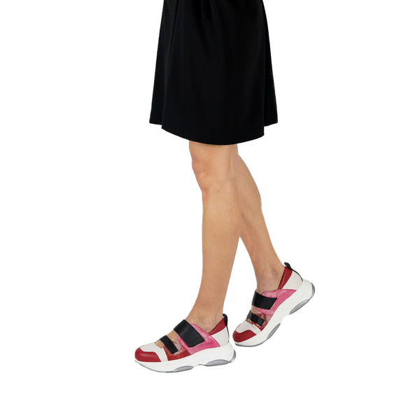 Henry Beguelin Open-Air Sneaker Cervo/Metal Sport Red