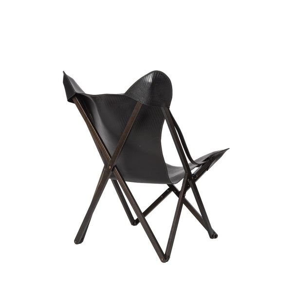 Henry Beguelin Poltrona Milady Printed Crocodile Black