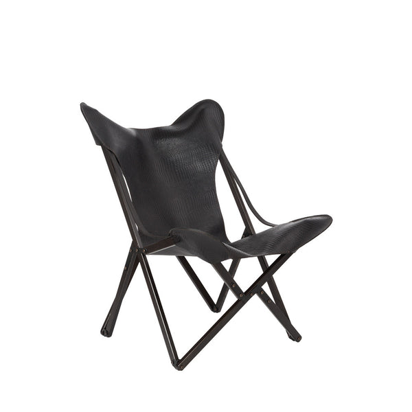 henry beguelin Poltrona Milady Printed Crocodile Black