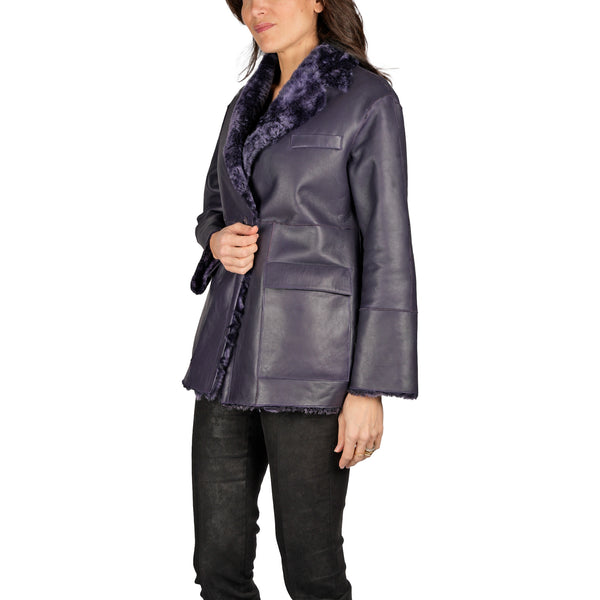 Henry Beguelin Reversible Blazer Coat Pacaja Purple