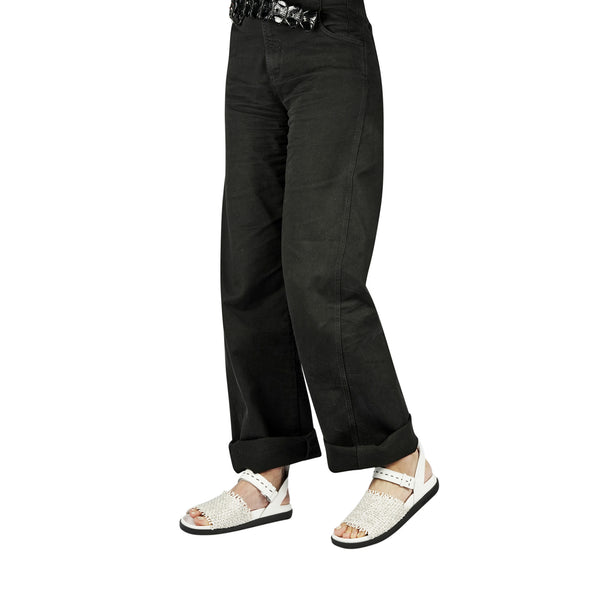 Henry Beguelin Sandal Intreccio Madreperla Chalk White