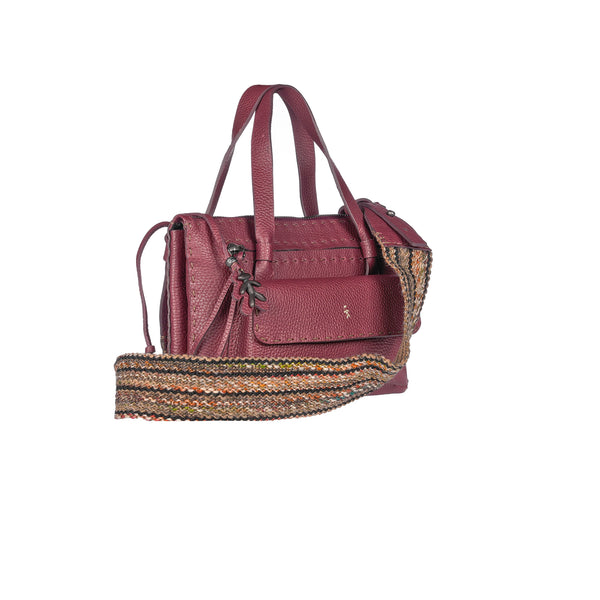 Henry Beguelin Sara Pocket S Handles Muflone Burgundy Burgundy