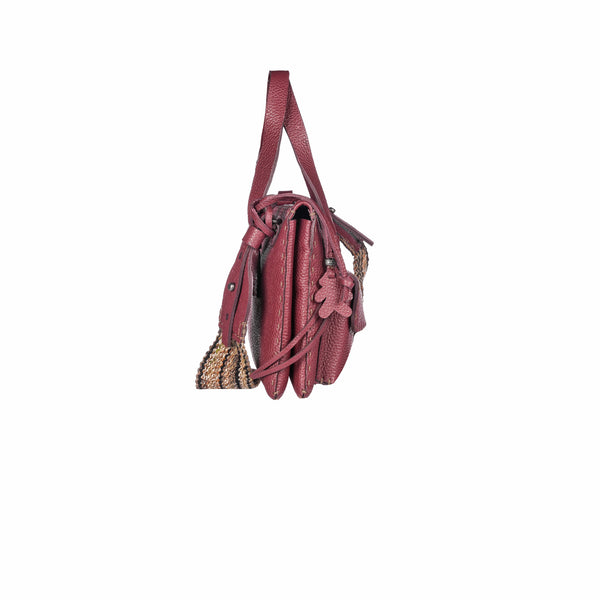 Henry Beguelin Sara Pocket S Handles Muflone Burgundy Burgundy