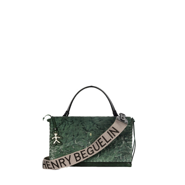 henry beguelin Saretta M HB Vegetal Wash Stropicciato Dark Green