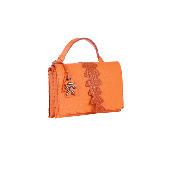 Henry Beguelin Saretta S Muflone With Crocodile Orange