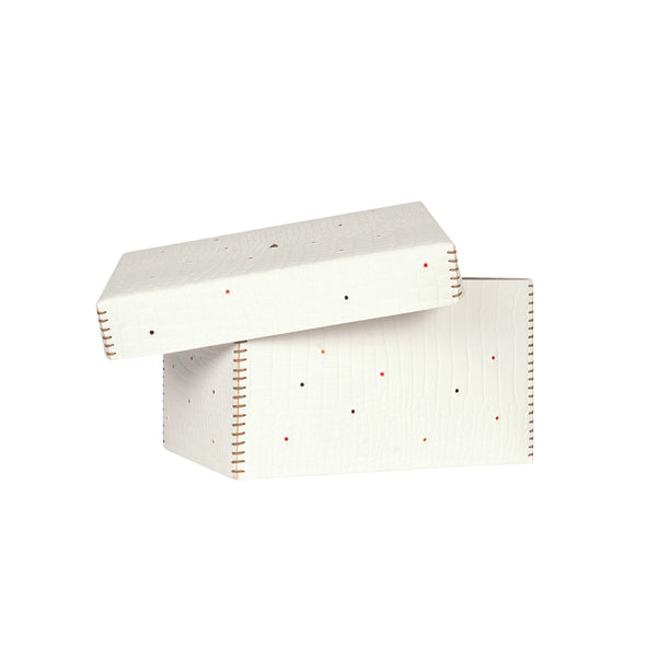 Henry Beguelin Scatola Perline M Printed Crocodile White