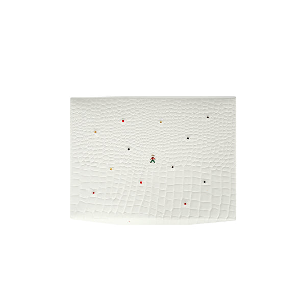 Henry Beguelin Scatola Perline M Printed Crocodile White