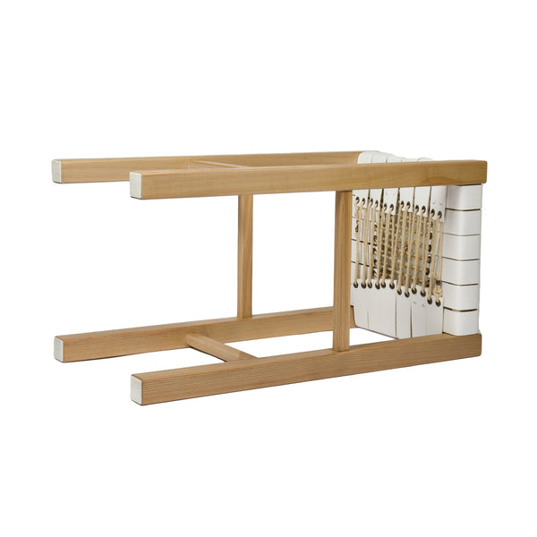 Henry Beguelin Sgabello Nestor Cuoio Incrociato White