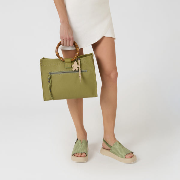 Henry Beguelin Shopping Bambu M Martellato Sage Green