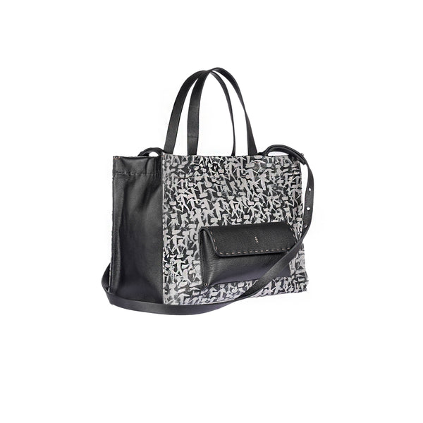 Henry Beguelin Shopping Pocket M Omino Stand Out Black