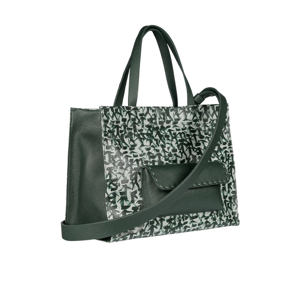 Henry Beguelin Shopping Pocket M Omino Stand Out Forest Green