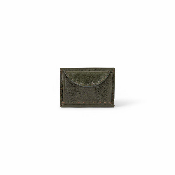 Henry Beguelin Signature Card Case Patch Lux Dark Green