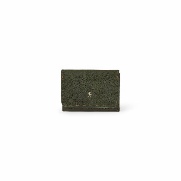 henry beguelin Signature Card Case Patch Lux Dark Green