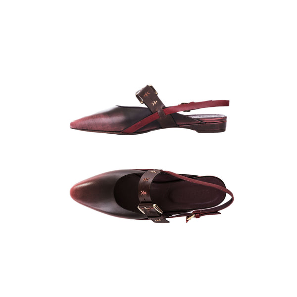 henry beguelin Slingback Shoe Fibbie Spazzolato Cyclamen