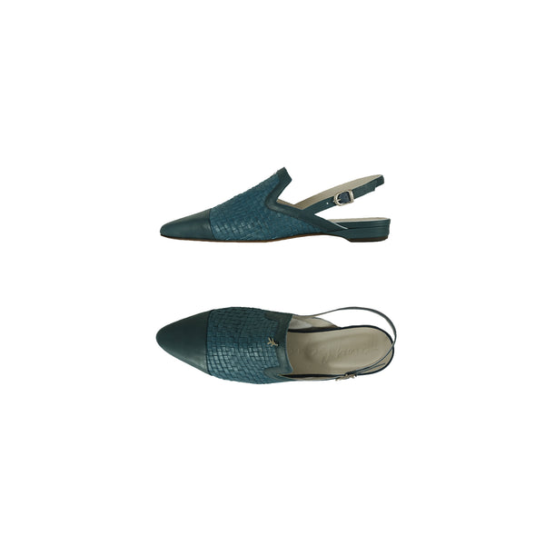henry beguelin Slingback Shoes Intreccio Soft Jeans
