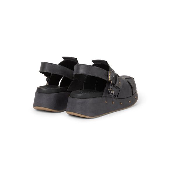 Henry Beguelin Slingback Wedge Sbiancato Anthracite