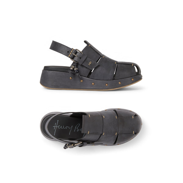 henry beguelin Slingback Wedge Sbiancato Anthracite