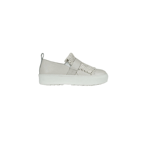 Henry Beguelin Slip On Intreccio Madreperla Chalk White