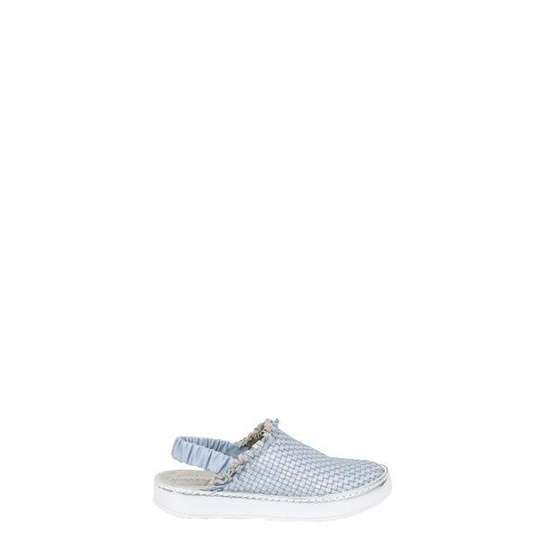 Henry Beguelin Slip On Slingback Intreccio Light Blue