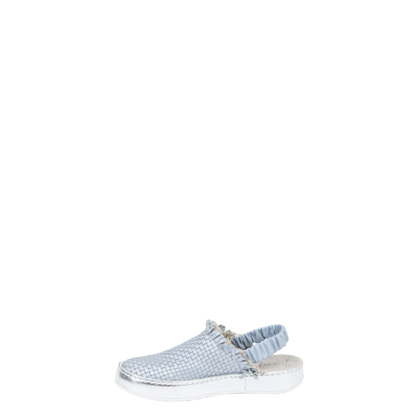 Henry Beguelin Slip On Slingback Intreccio Light Blue