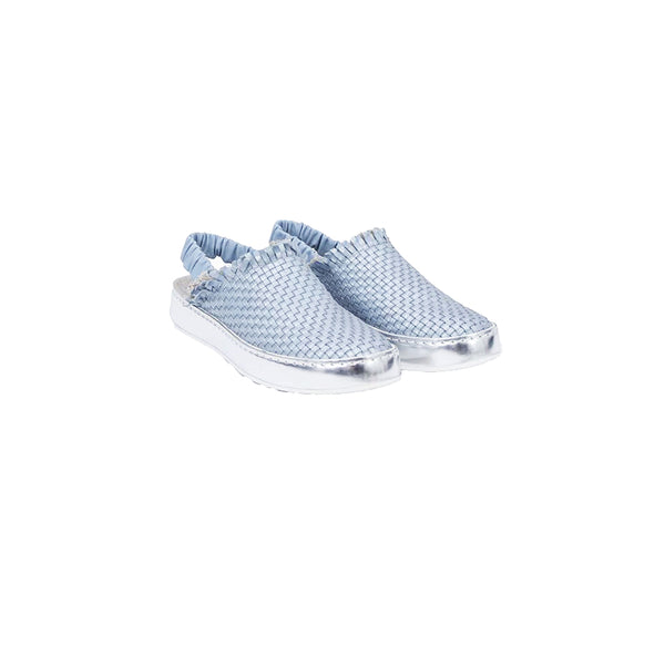 henry beguelin Slip On Slingback Intreccio Light Blue
