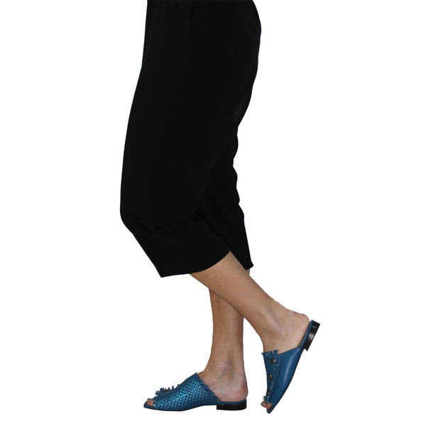 Henry Beguelin Slipper Intreccio Maltinto Laminato Blue