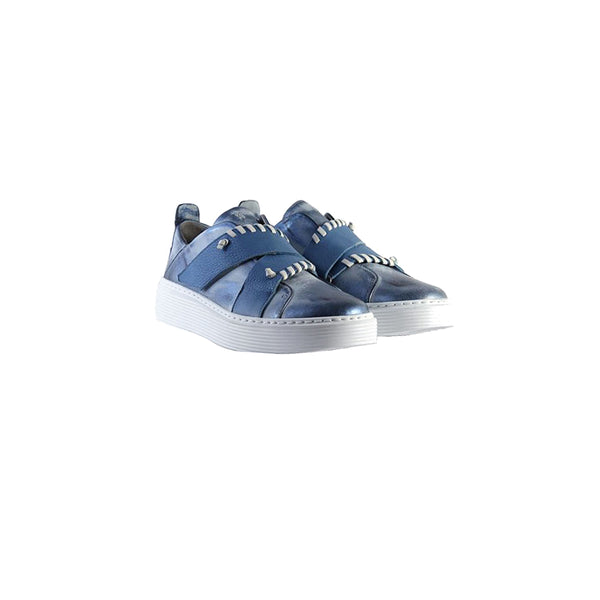 Henry Beguelin Sneaker Infiletta Metal Sport/ Cervo Blue