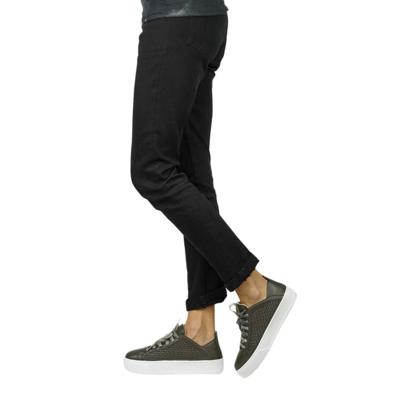 Henry Beguelin Sneaker Intreccio Soft Military Green