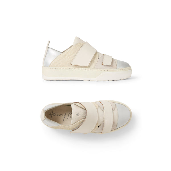 henry beguelin Sneaker Straps Metal Sport Cervo Chalk White