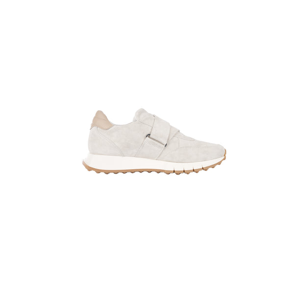 Henry Beguelin Suede Leather Man Sneaker Chalk White