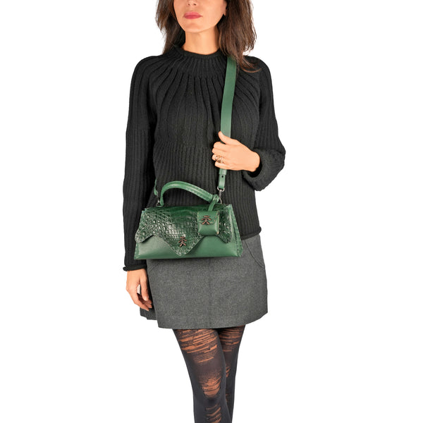 Henry Beguelin Tiffany Baguette Cervo / Crocodile Mint