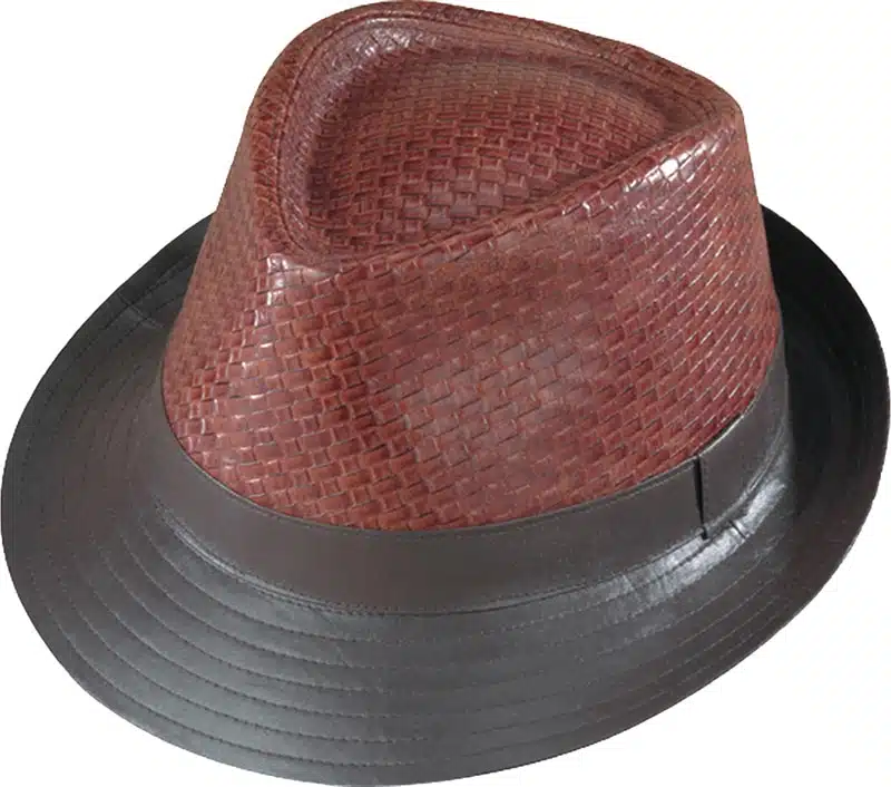 henschel Carrboro Leather Fedora Hat