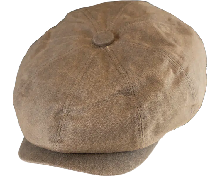 Henschel Langston Waxed Cotton Newsboy Cap